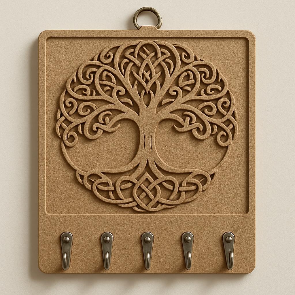 Wooden crafted Key chain hanger